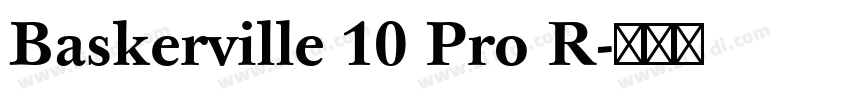 Baskerville 10 Pro R字体转换